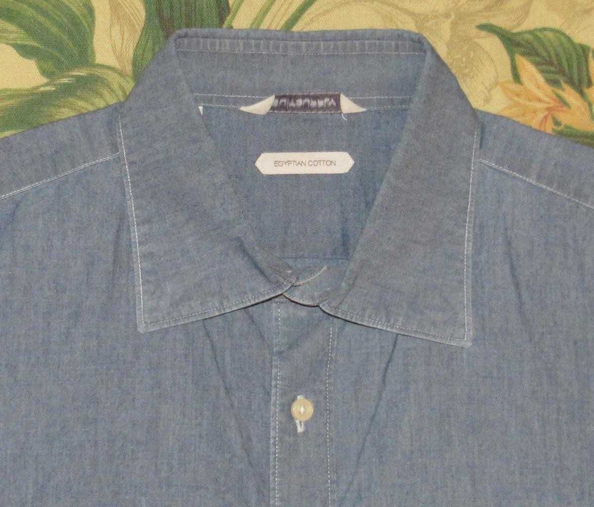 SUITSUPPLY Albiate Denim Long Sleeve Button Down Shirt 40 – 15.5