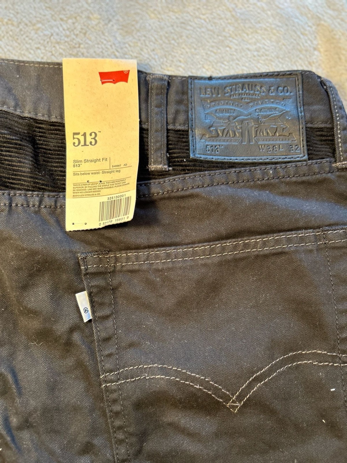 NWT Levi’s 541 Athletic Taper All Seasons Black Men’s Pants 38×32