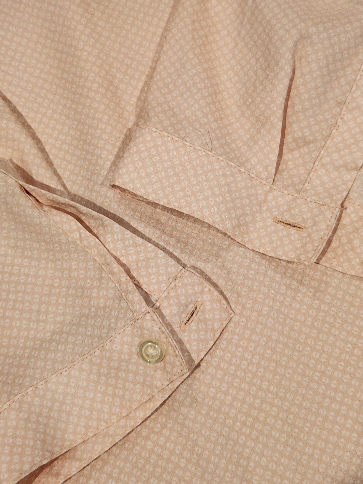 Ann Taylor Soft Muted Pink Textured Blouse Medium Quiet Luxury Office Chic Top