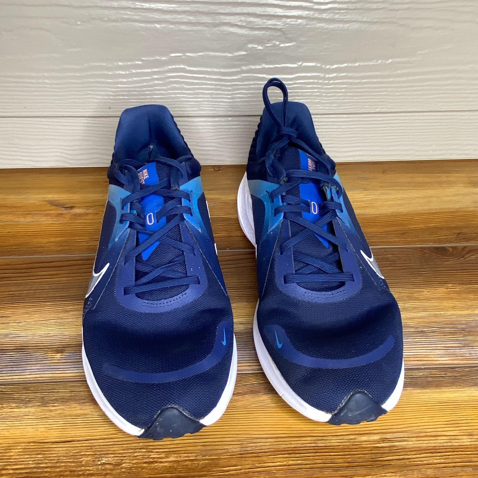 Nike Quest 5 Shoes Mens Size 13 Blue Mesh Running Athletic Sneakers DD0204-400