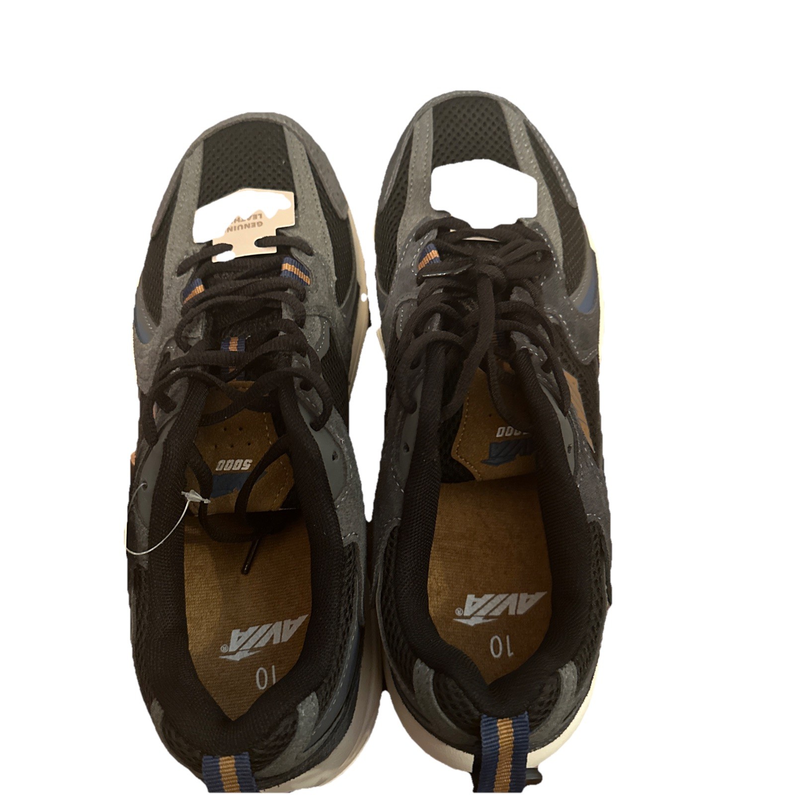 Avia 5000 Men’s Performance Walking Shoes Leather Mesh Sneakers M Wide W Width