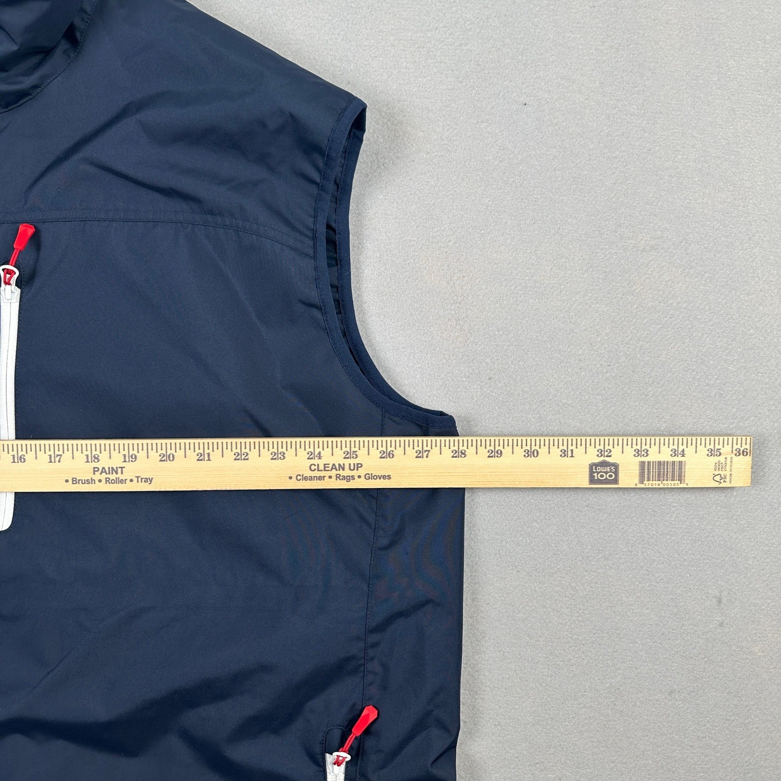 Helly Hansen Crew Vest Mens 4XL Navy Blue Sailing Windproof Fleece Lined Collar