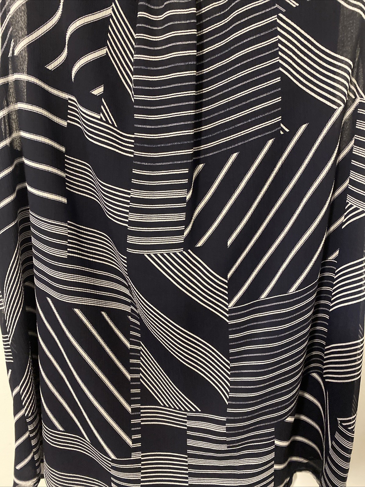 Tommy Hilfiger XL NWT St Michael Polished Sleeveless Navy/White Top