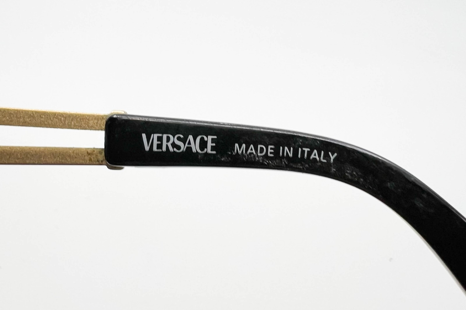 VTG Gianni Versace Gold Medusa Sunglasses Mod 342/A Col 900 Brown 19083