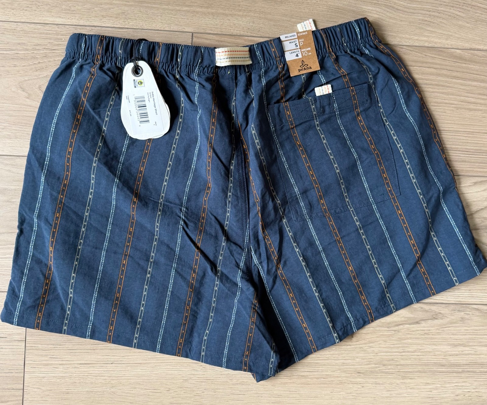 Prana Indio Heritage Short Men’s S 4″ inseam Stormy Night NWT $75