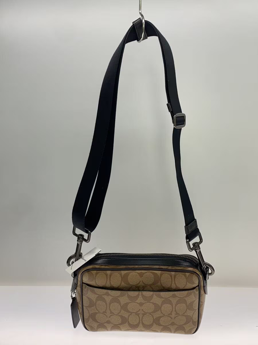 COACH Shoulder Bag, Leather, CML All-over Pattern, F50715