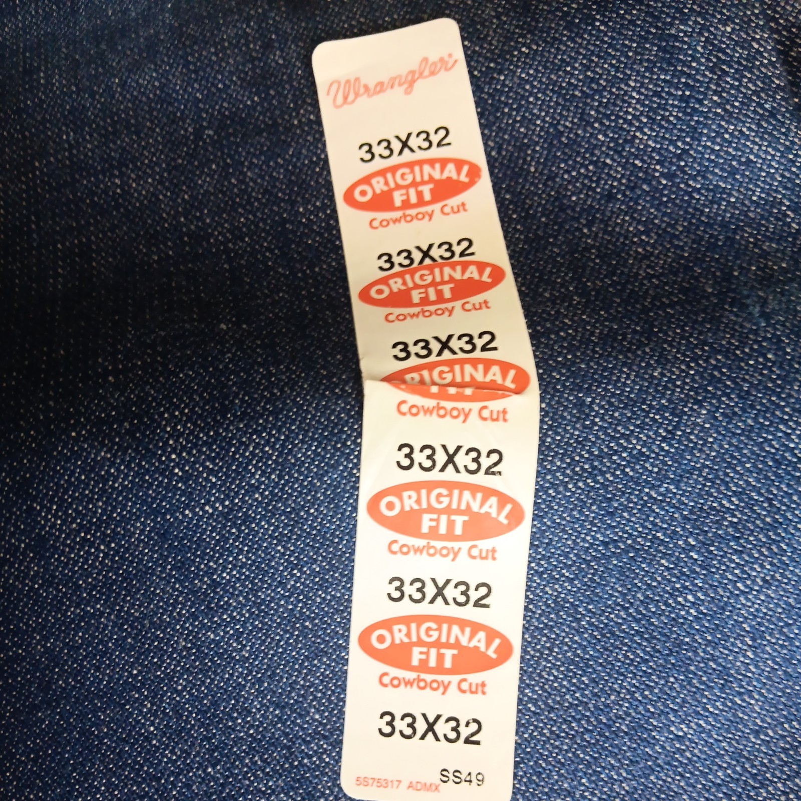 VTG NWT 33/32 WRANGLER JEANS 13MWZ RAW DENIM Pro Rodeo Cowboy Cut Deadstock