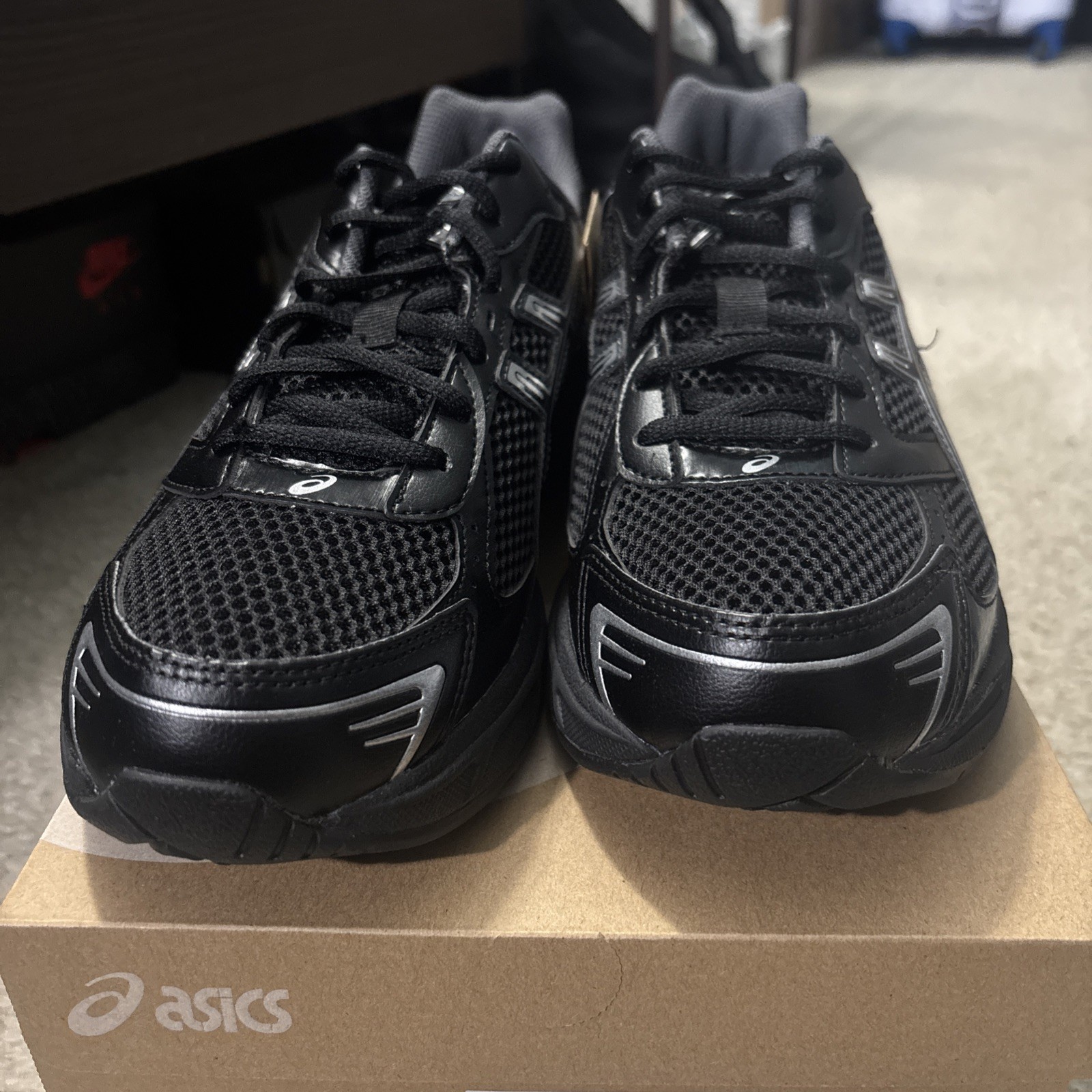 Asics Gel-1130 Black/Pure Silver Size 9.5