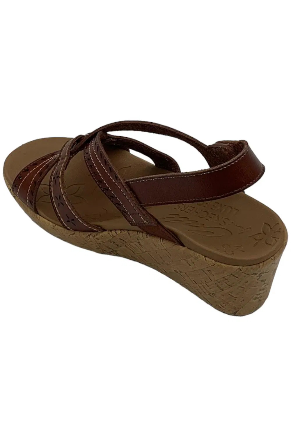 Skechers Beverlee Singback Vegan Wedges Chocolate