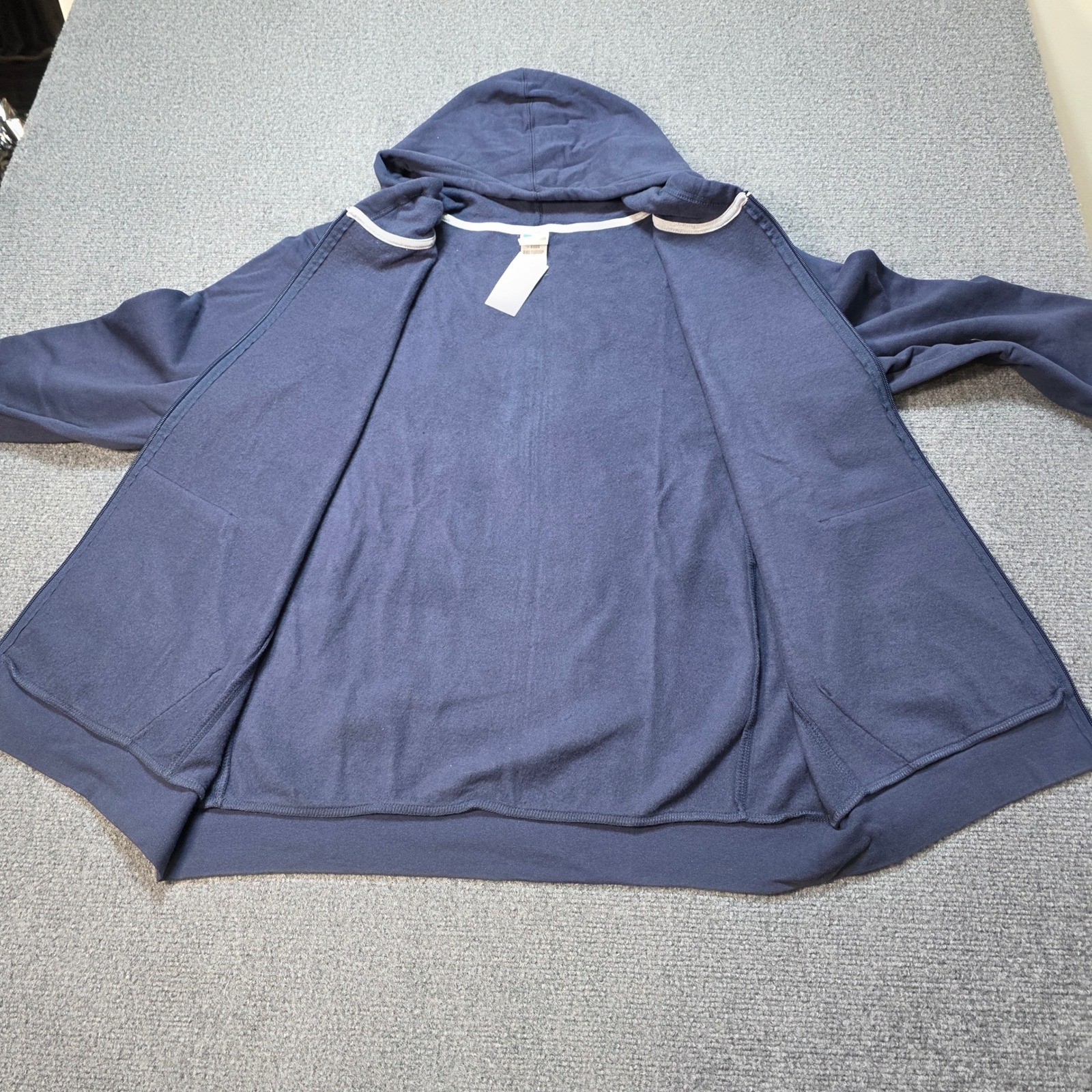 Men’s Large Russell Athletic Hoodie Full Zip Blue NWT 1902 Graphic Fleece