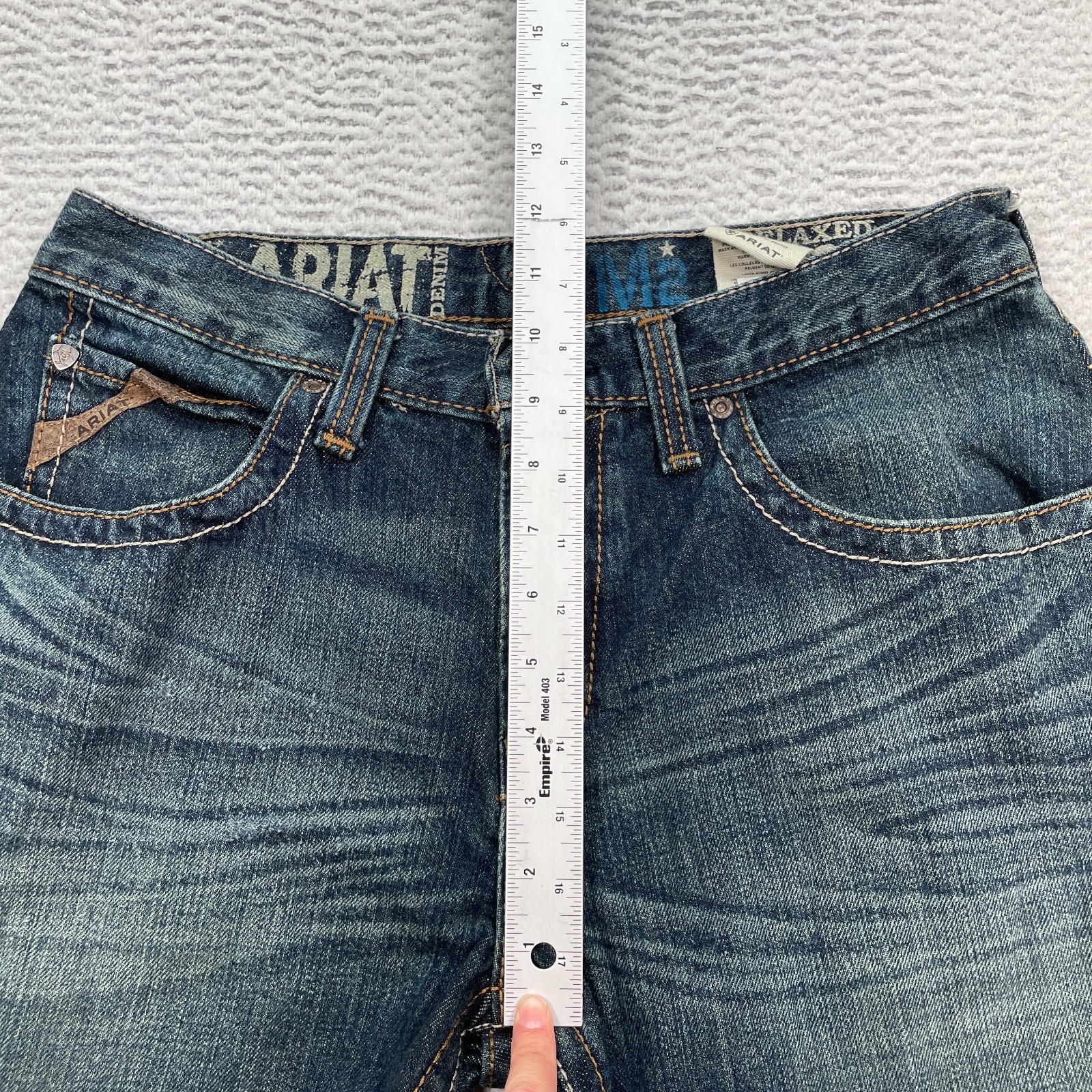 Ariat M2 Jeans Men’s 30×32 Blue Relaxed Boot Denim Work Wear