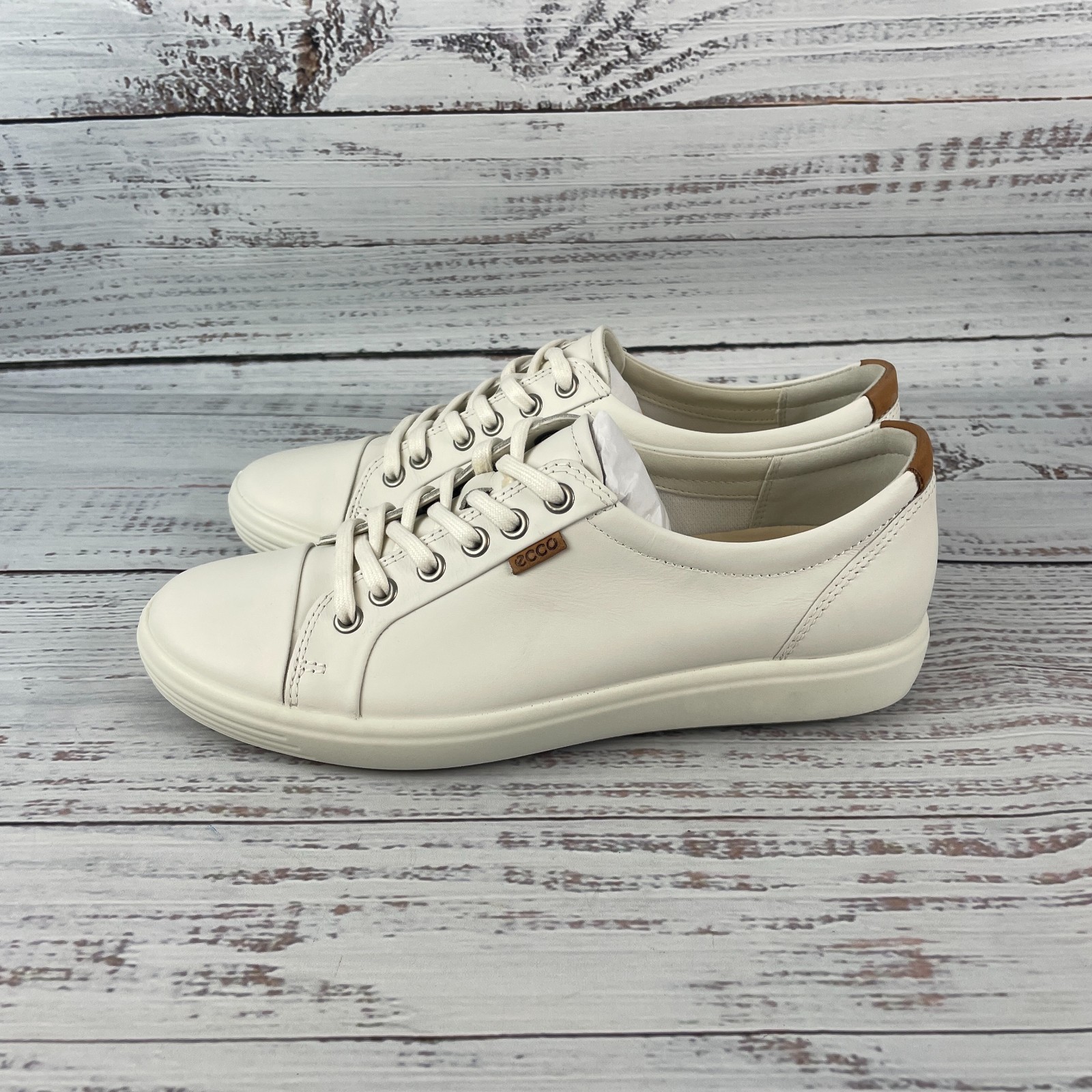 ECCO Soft 7 Women’s EU 40 US 9-9.5 Sneakers White Lace Up