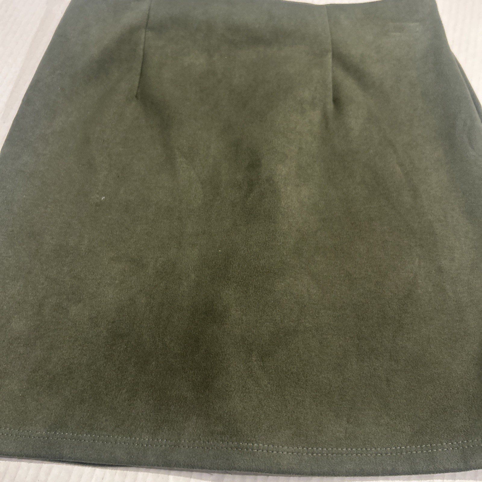 Windsor Olive green Lace Up mini skirt Size Small Polyester Spandex Blend