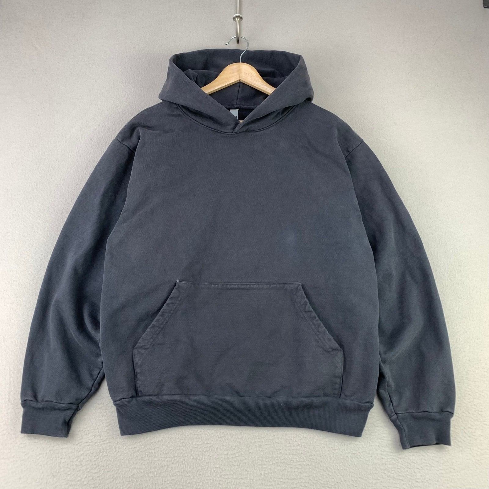 Los Angeles Apparel Heavyweight Cotton Hoodie 14oz Mens M Black Sweatshirt USA