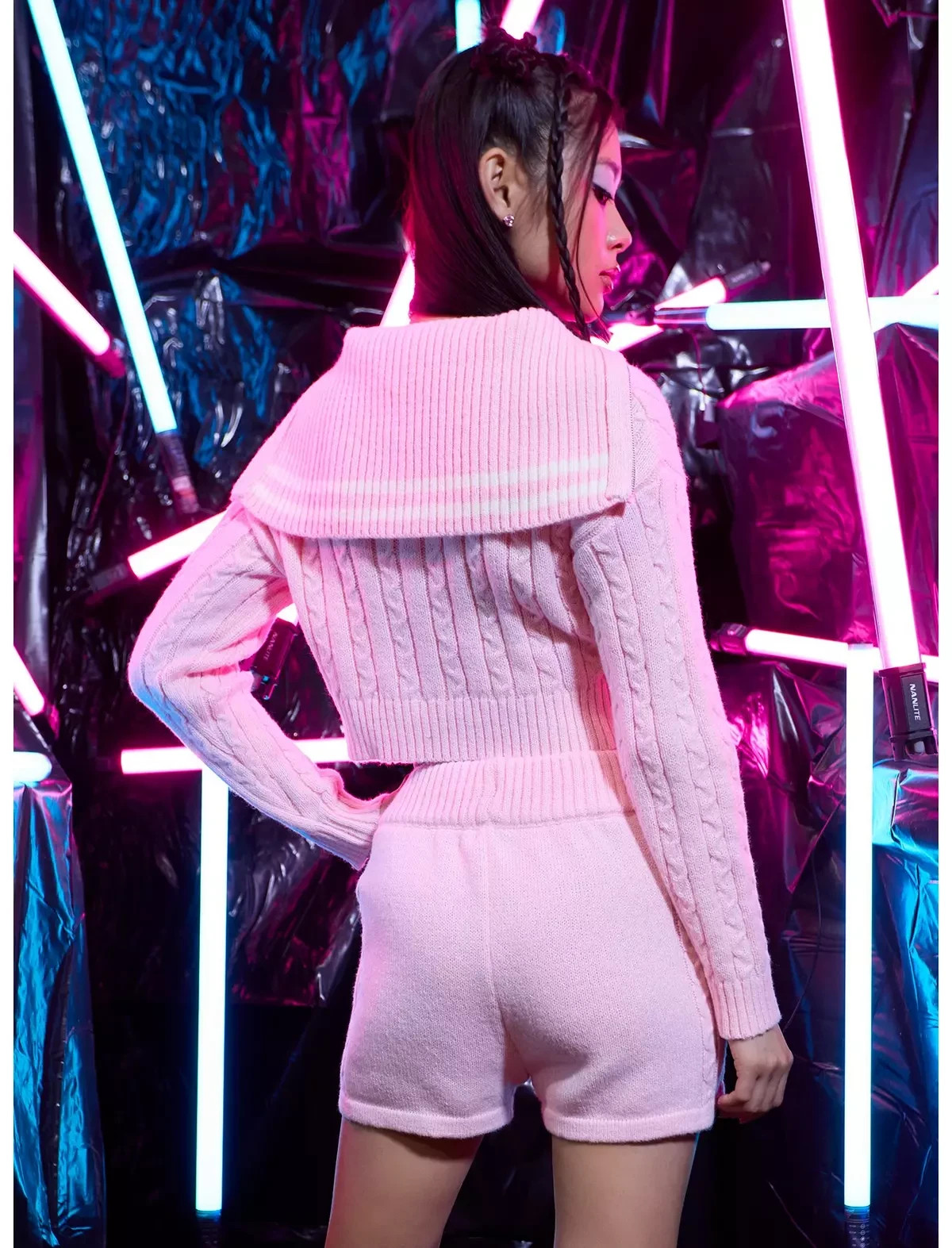 Hot Topic Pretty Guardian Sailor Moon Cable Knit Lounge Set Pink NWT Med