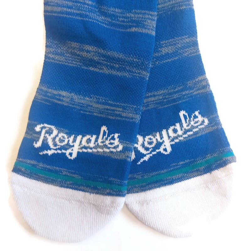 Stance MLB Kansas City Royals Baseball Crew Socks Mens L 9-13 Twist Gameday Blue