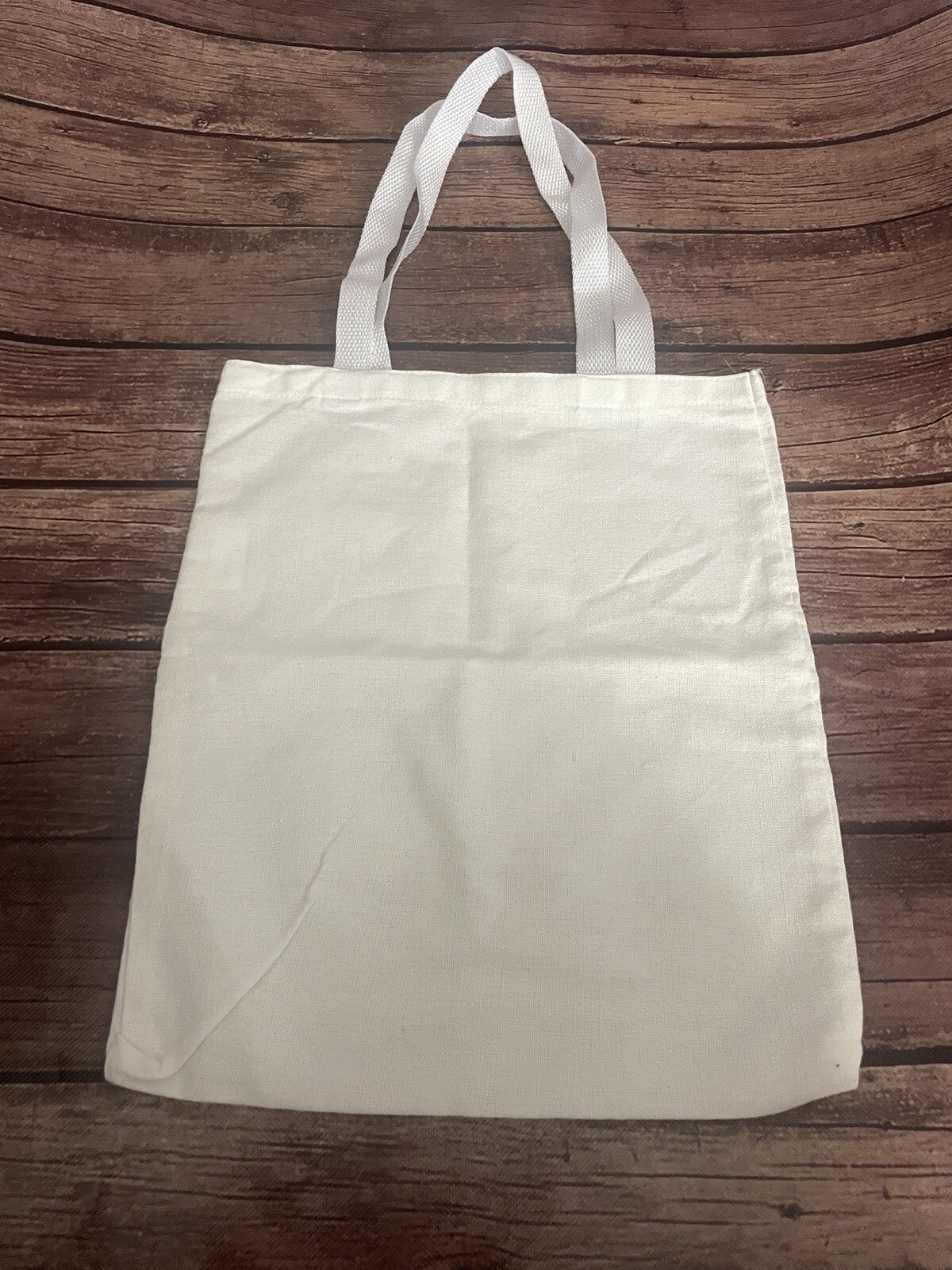 12.75” Natural Canvas Tote Bag SEE NOTES DIY Crafting