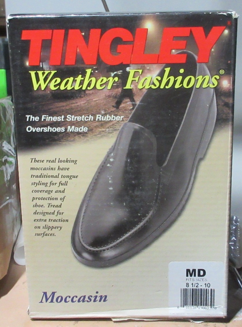 Tingley 1900 Stretch Boot Shoe Moccasin Rubber Overshoes Galoshes Size Medium