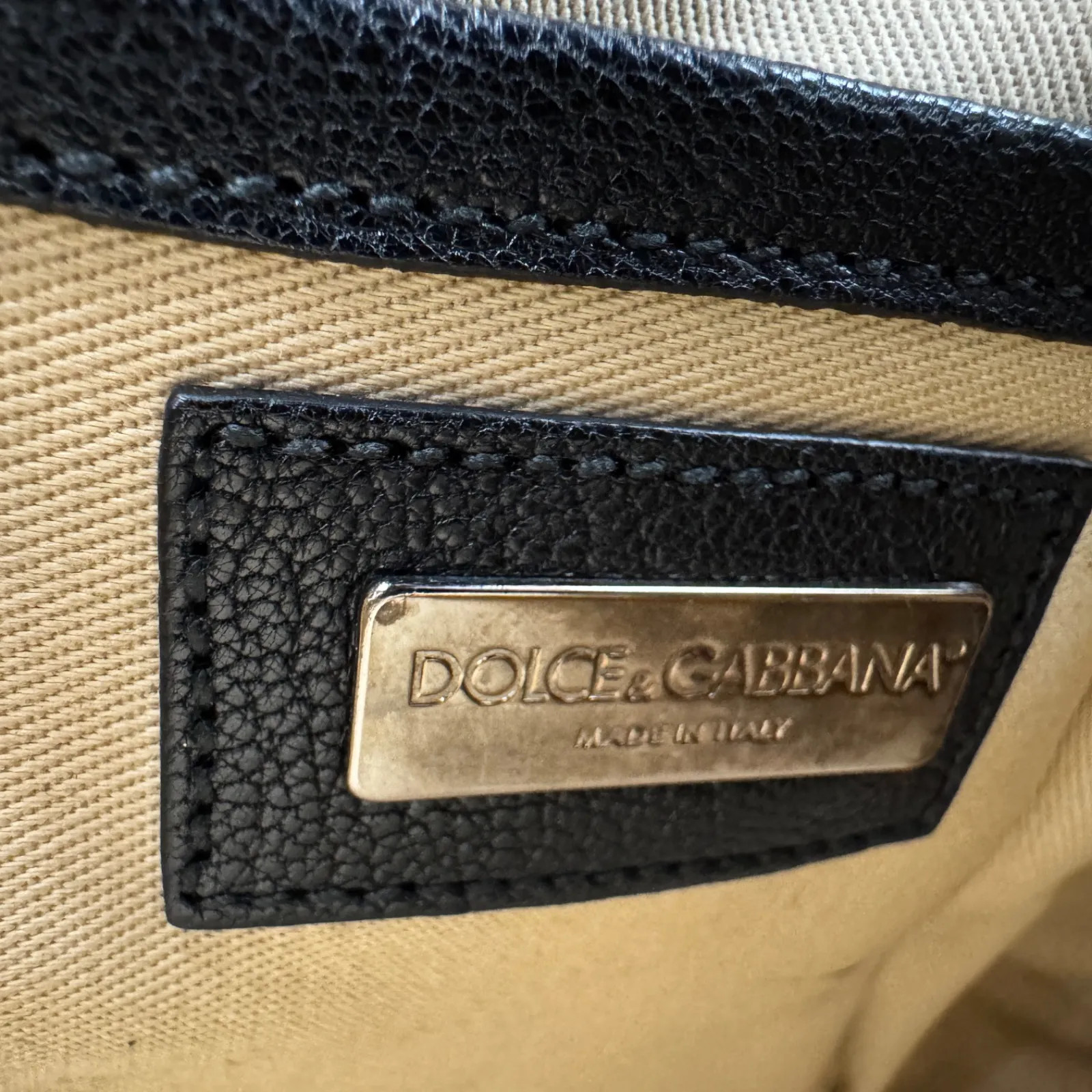 Dolce & Gabbana Patent Leather Boston Bag Orange Yellow 2Way 13.7×8.6×7.08 in