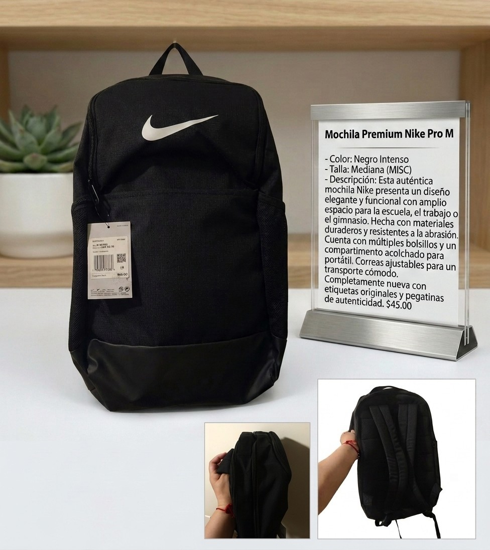 Nike Brasilia 9.5 Training Backpack 24L Medium DH7709-010 Black