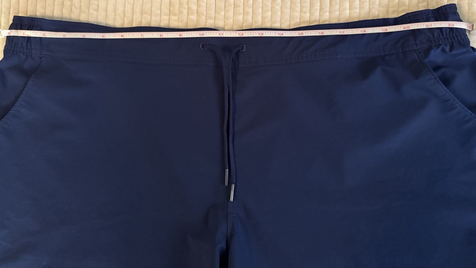Women’s Lands End Sport Navy Swim Board Shorts 24 W Plus