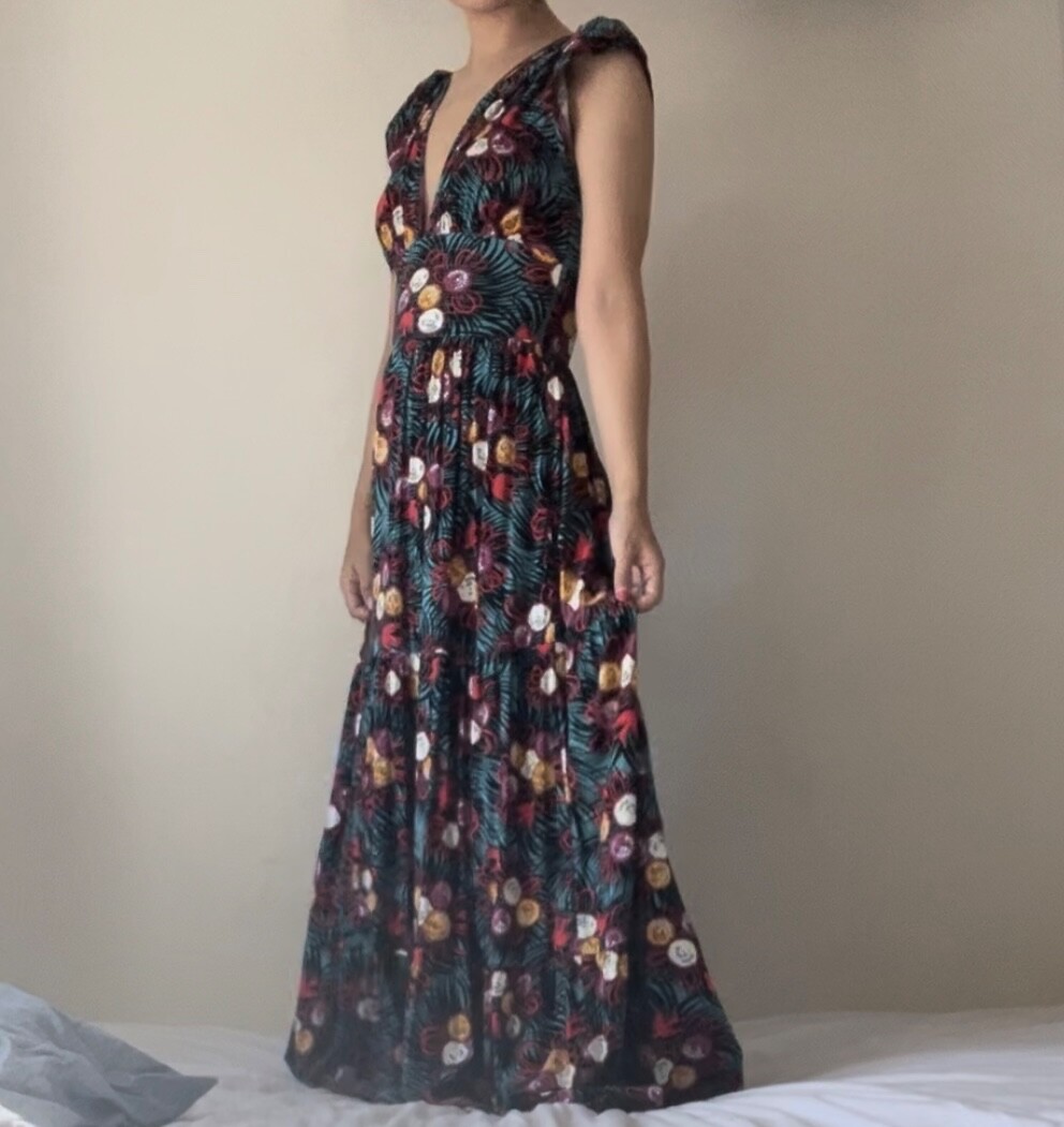 ED2026 Trashy Diva Bianca Petal Long Dress Curious Corsage Size 0