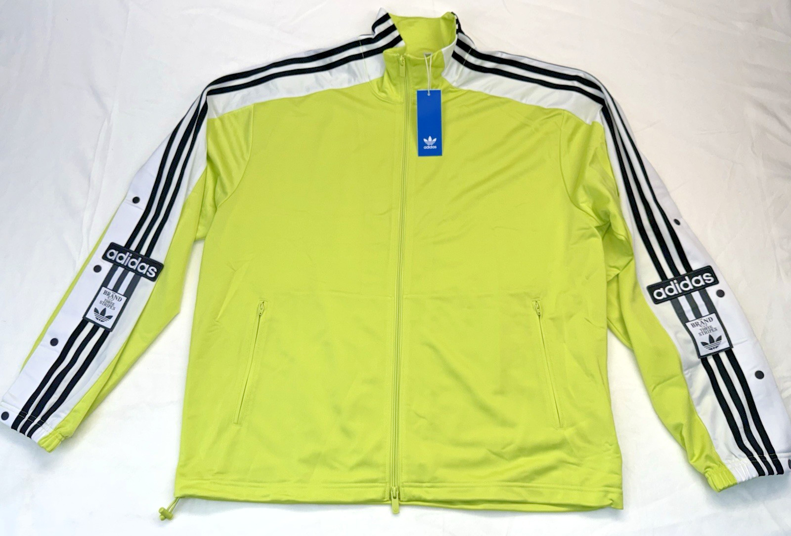 ADIDAS Men’s Originals MEGABREAK ADIBREAK Track Jacket Size M Bahia Glow JN0811