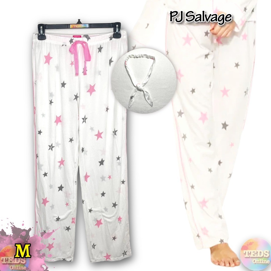 NWT PJ Salvage Barbie Pajama Pants & Hair accessory, Ivory, M (Top not included)