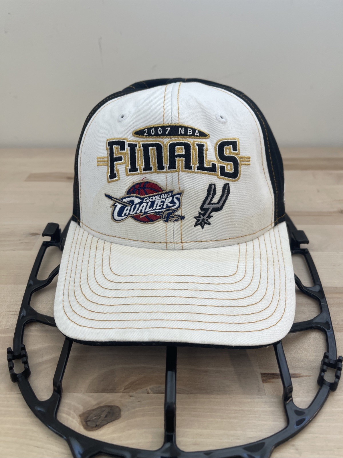2007 NBA Finals Spurs vs. Cavaliers Adidas Adjustable Hat LeBron James 1st Final