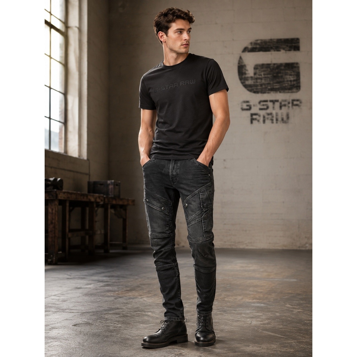 G-Star Raw Airblaze 3D Skinny Jeans Mens 30×30 NWT Loomer Black Stretch 32 Waist