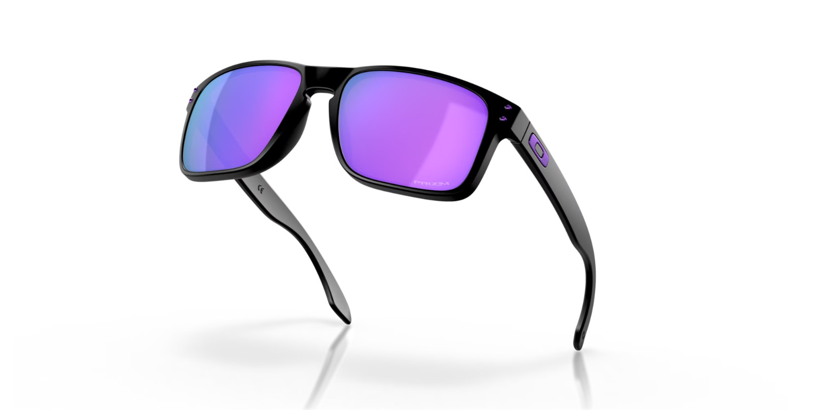 Oakley Holbrook Sunglasses OO9102-K655 Matte Black Frame W/ PRIZM Violet Lens