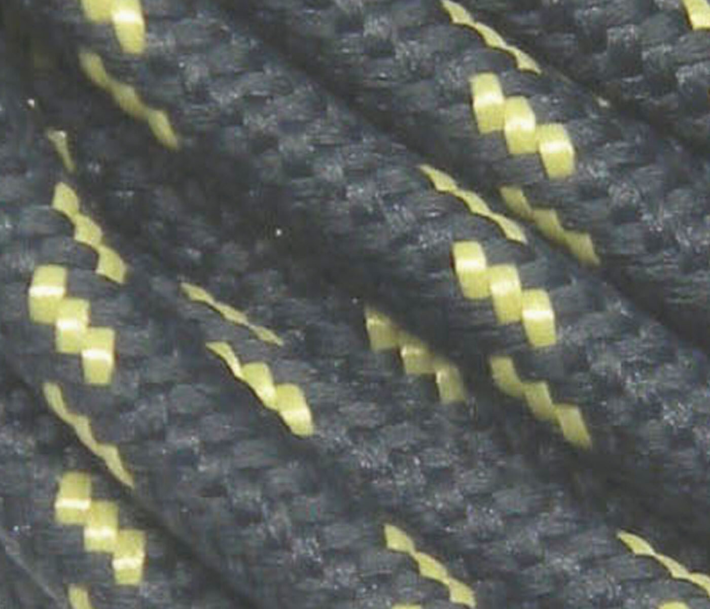 1 pair Dark Grey w/ Yellow Heavy 7/32 thick shoelaces made with Kevlar strands