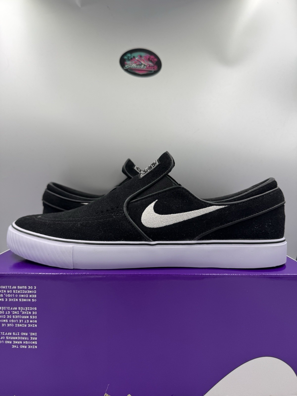 Nike SB Zoom Janoski+ Slip Black White FN5893-001 Size 8.5
