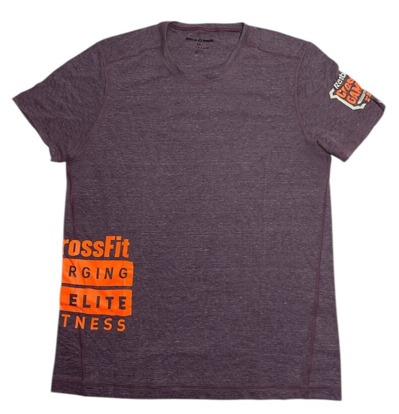 Reebok CrossFit Games Tri Blend T-Shirt Men’s XL Purple Short Sleeve Athletic
