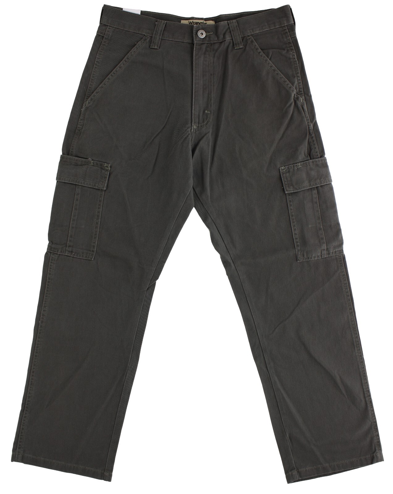 Wrangler Authentics Men’s Cargo Pants Regular Fit, Twill, 8-Pocket, L & R Tech
