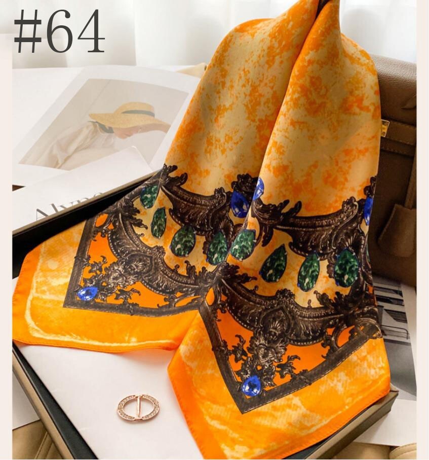 100% Mulberry Silk 27″ Square Scarf Women Neckerchief Wrap Multiple styles