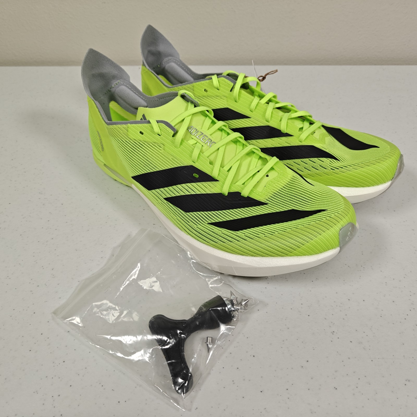 Adidas Adizero Ambition Track Spikes Lucid Green Men Size 12.5 New IH5798