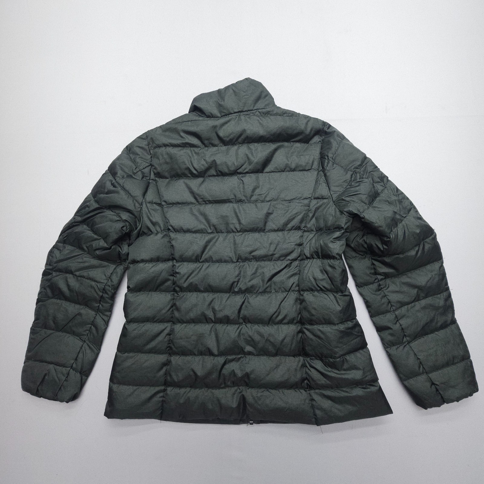 Eddie Bauer EB650 Goose Down Puffer Womens Large Hiking Backpacking Green Light