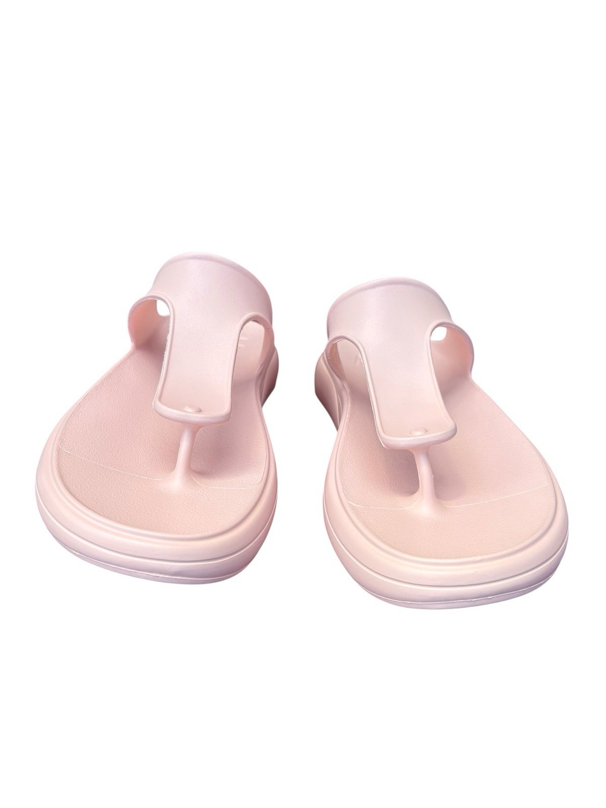 Stuart Weitzman Stuflex T-Strap Slide Sandals Rosewater Pink Size 11 41.5 NIB