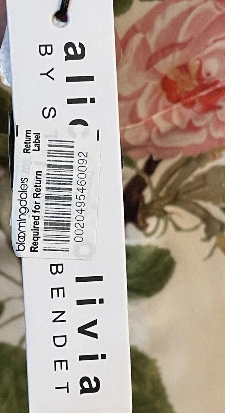 Alice & Olivia Floral Julietta Cutaway Lace MIDI Dress NWT MSRP $495 Sz 6