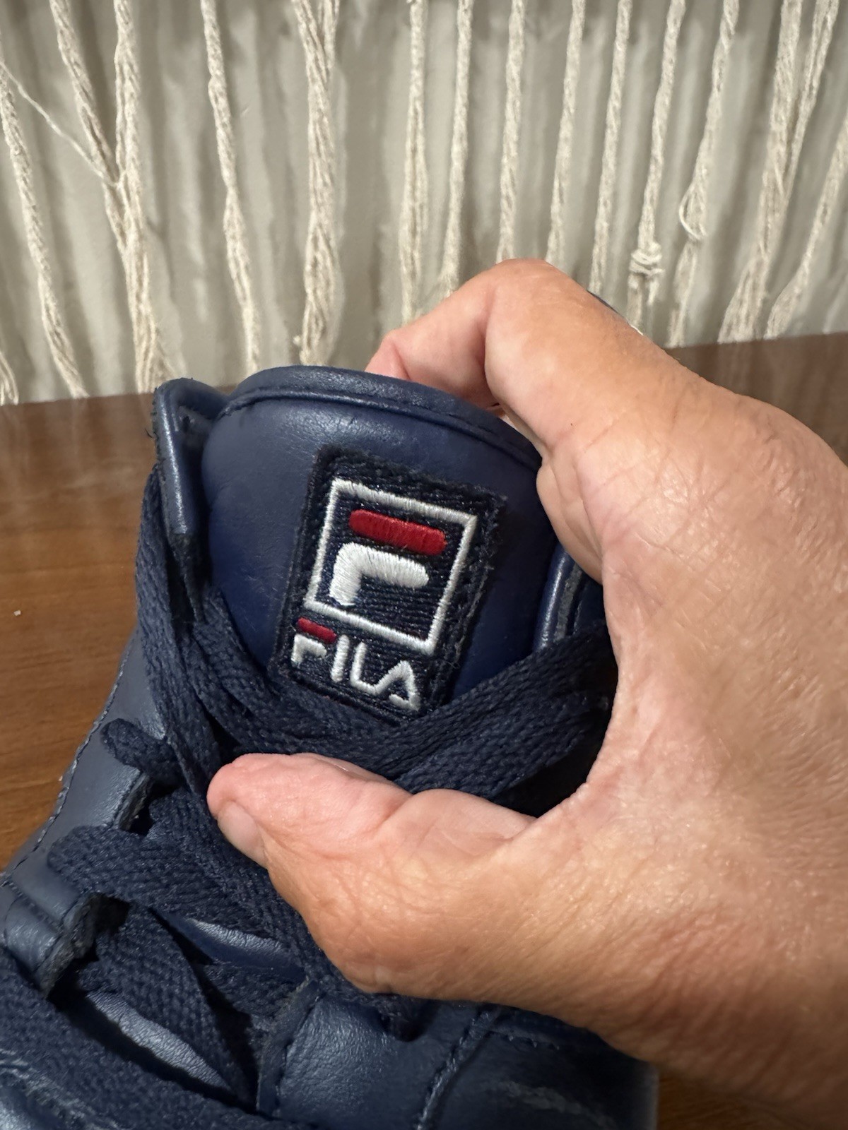 FILA RETRO Men’s Low Top Lace-Up Sneakers Blue/Red/White EVA Outsole 11F16LT-460