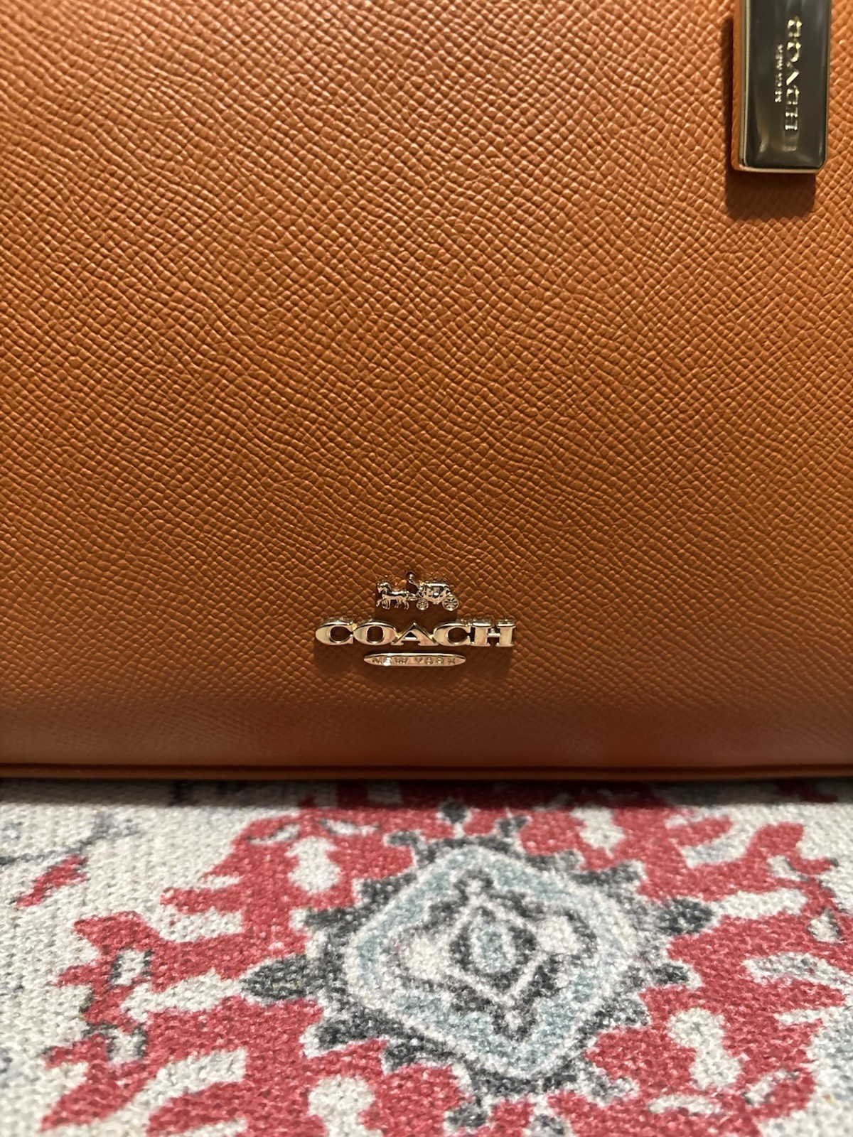 Coach Katy Pebbled Leather Satchel