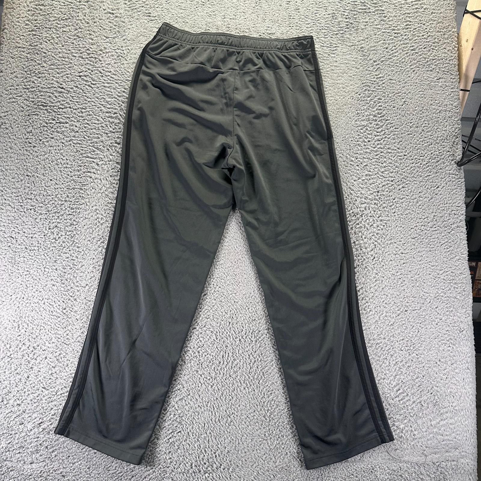 Adidas Primegreen Pant Men’s XL Gray Polyester Track Straight Running Sports Gym