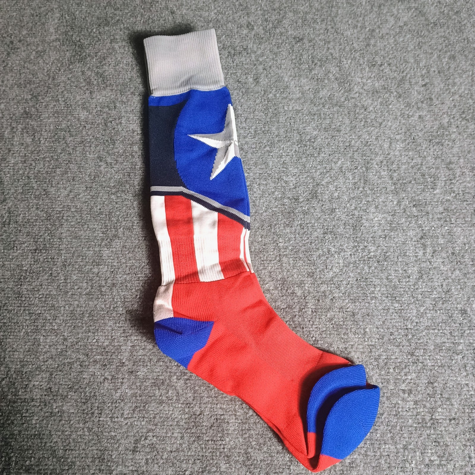 Boombah Team Socks Red Royal Blue White Intermediate I Shoe Size 4-8.5 NWT