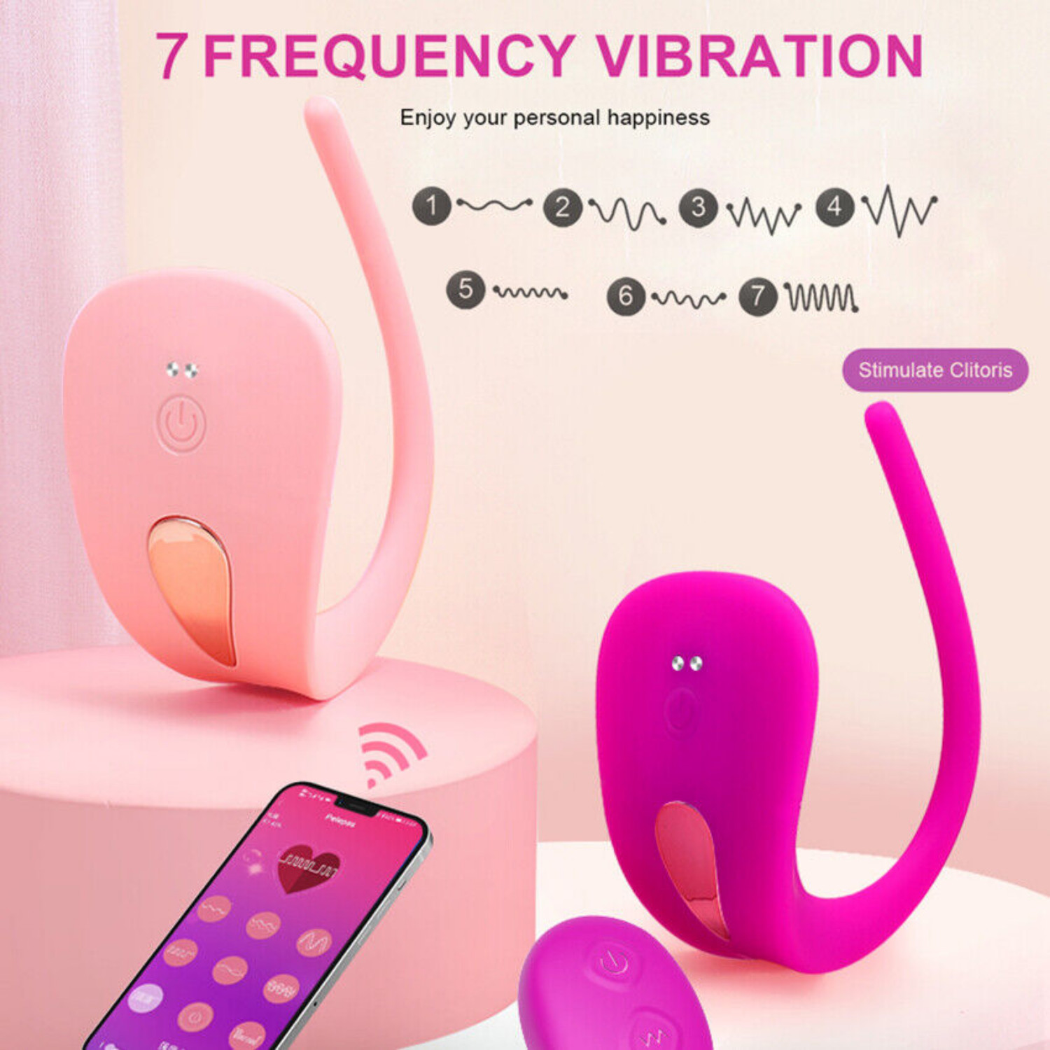 APP Remote Control Vibrating Panties C-String Rechargeable Toy Waterproof Sexy