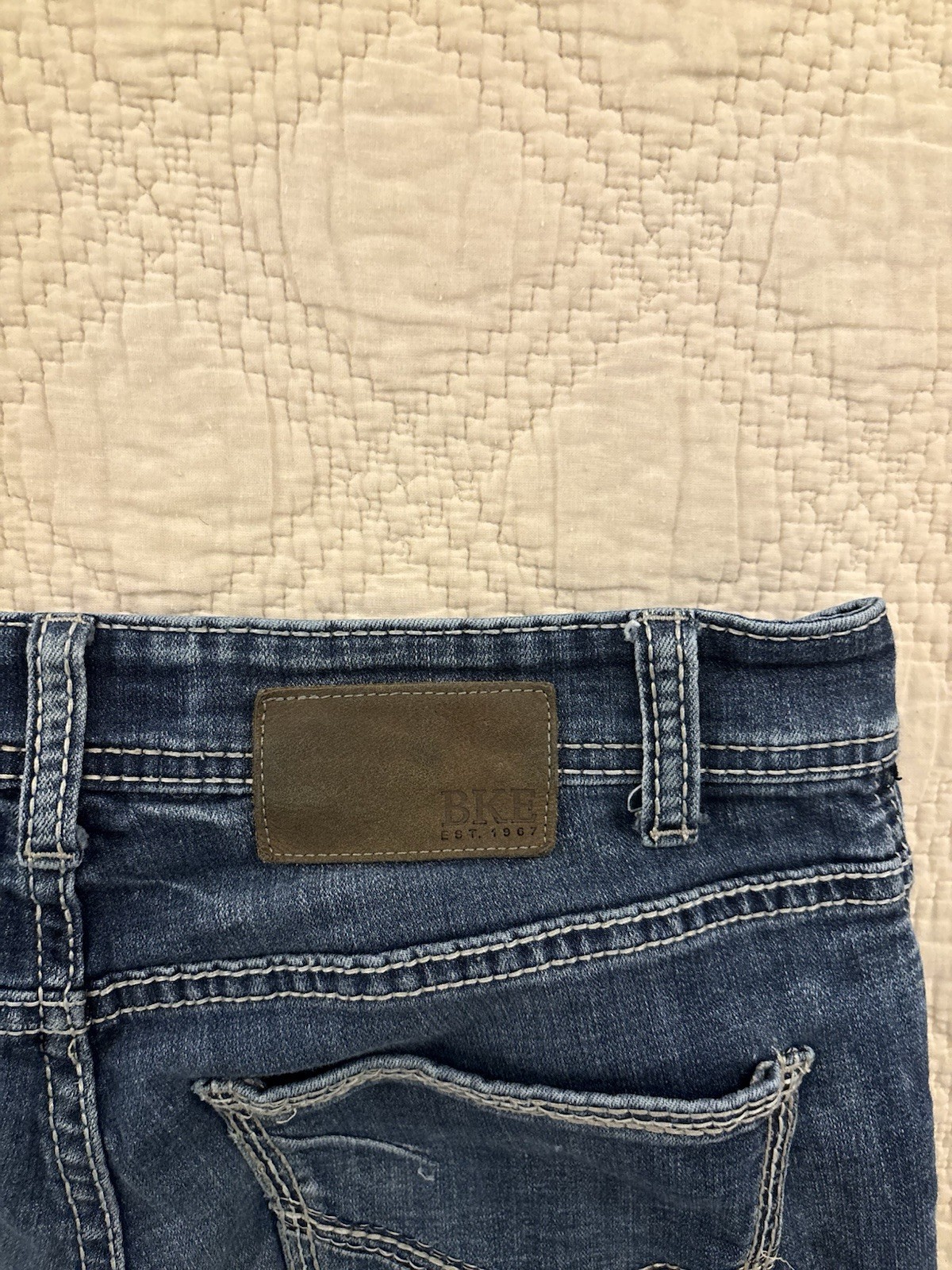BKE Aiden Low Rise Slim Fit Bootcut Stretch Jeans Mens 30×34 Medium Wash Denim