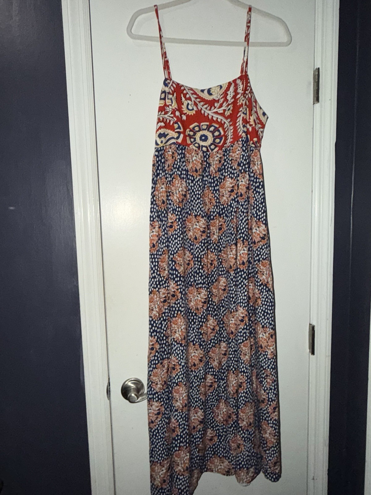 natural life spaghetti strap maxi dress size medium