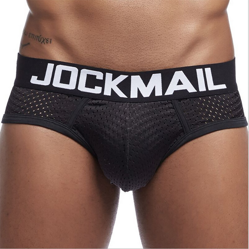 JOCKMAIL Sexy Mens Underwear Briefs Breathable Mesh Quick Dry Sports Underpants