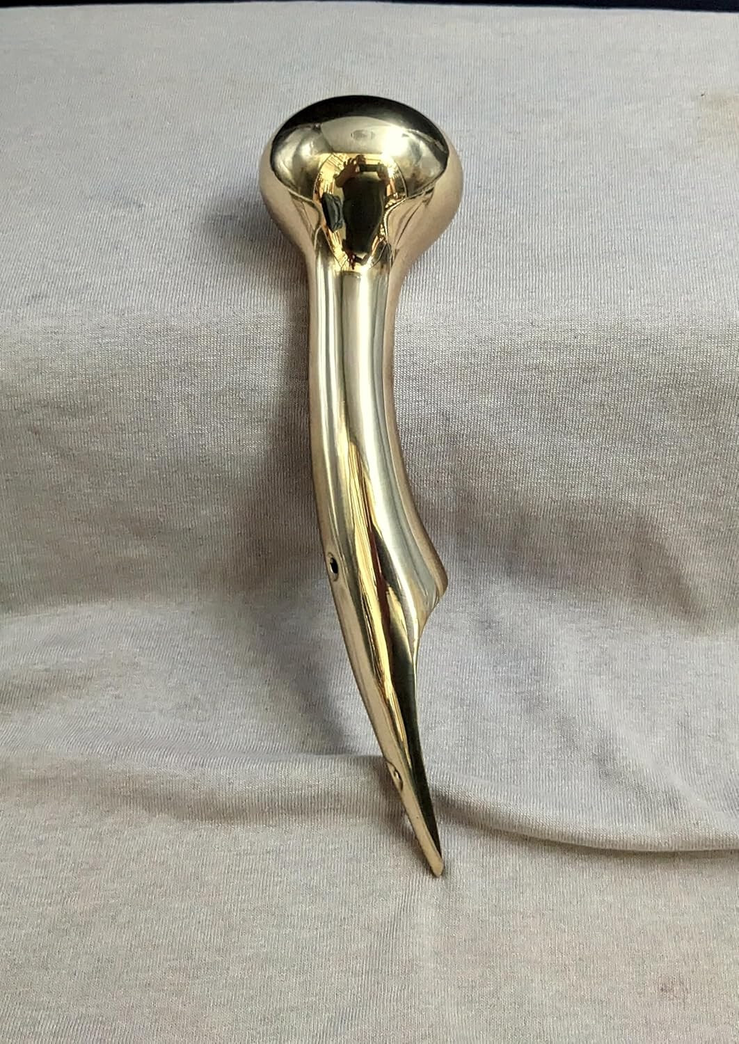 Hames Solid Brass Walking Stick Cane Handle Traditional 8″ Long 3 Hole Model