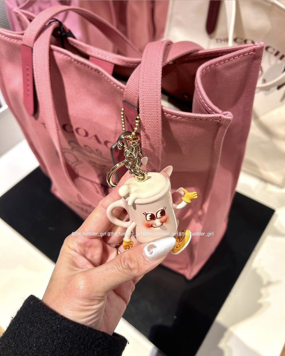 Coach Coffee Shop Lil Miss Jo Keychain